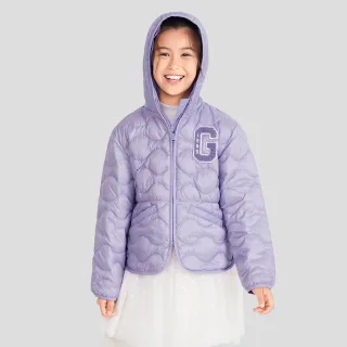 【GAP】女幼童裝 Logo防潑水雙面穿立領羽絨外套-草綠色(720936) 歷史價格詳細信息