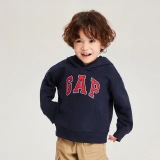 Gap 男幼童裝 Logo帽T 碳素軟磨系列-藍色(784965) 歷史價格詳細信息