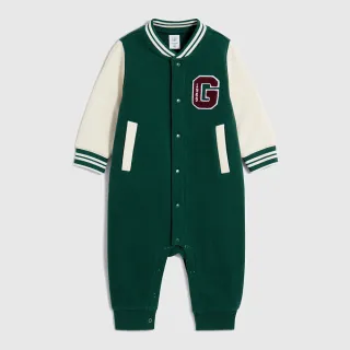 Gap 嬰兒裝 Logo長袖長褲家居套裝-米黃色(784541) 歷史價格詳細信息