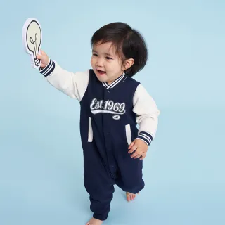 Gap 嬰兒裝 Logo長袖長褲家居套裝-米黃色(784541) 歷史價格詳細信息