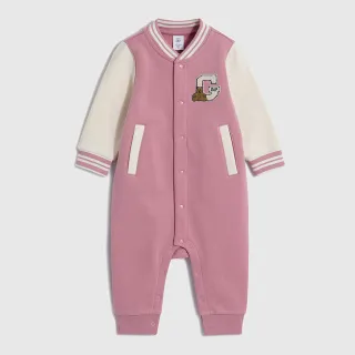 Gap 嬰兒裝 Logo長袖長褲家居套裝-米黃色(784541) 歷史價格詳細信息