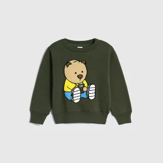 Gap 男裝 Logo小熊刺繡圓領針織毛衣-牛油果綠(718683) 歷史價格詳細信息