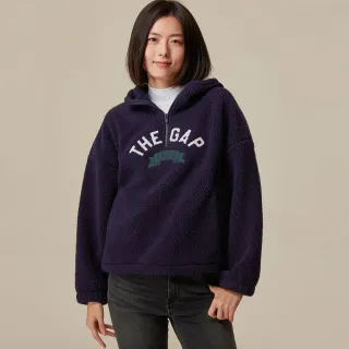 Gap 女裝 Logo仿羊羔絨圓領大學T-淺灰色(756467) 歷史價格詳細信息