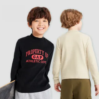 【GAP】男童裝 Logo印花布章刷毛束口鬆緊運動褲-海軍藍(606681) 歷史價格詳細信息