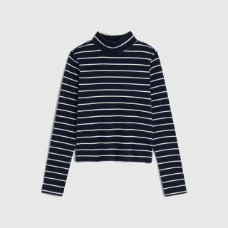 Gap 女童裝 立領長袖T恤-海軍藍(787387) 歷史價格詳細信息