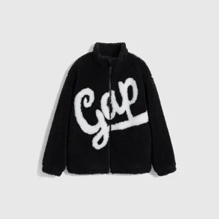 Gap 男童裝 Logo仿羊羔絨刷毛連帽外套-深藍色(836797) 歷史價格詳細信息