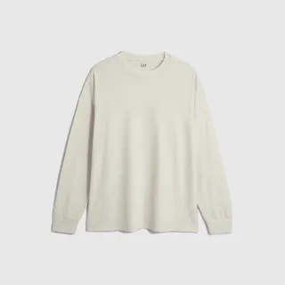 Gap 男裝 Logo圓領長袖上衣 空氣三明治系列-深灰色(841303) 歷史價格詳細信息