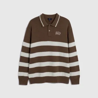 Gap 男女同款 Logo翻領大學T 碳素軟磨系列-灰色(762360) 歷史價格詳細信息