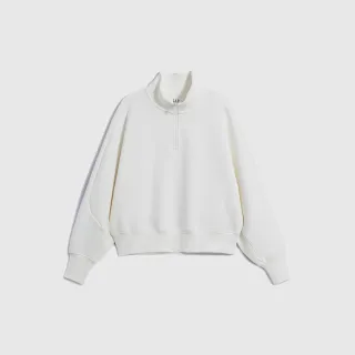 Gap 女裝 Logo立領大學T 空氣三明治系列-淺綠色(811196) 歷史價格詳細信息