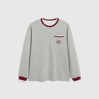 Gap 男裝 Logo印花圓領長袖上衣-灰色(841255) 歷史價格詳細信息