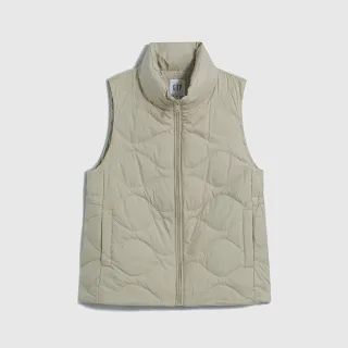 Gap 女裝 Logo立領背心外套 抱抱絨系列-黑色(756452) 歷史價格詳細信息