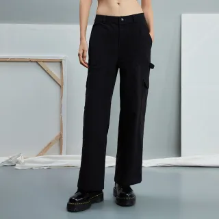 Gap 女裝 Logo純棉直筒工裝褲-深綠色(836363) 歷史價格詳細信息