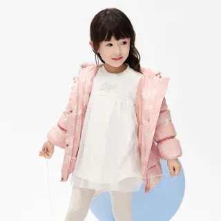 【GAP】女幼童裝 印花泡泡袖短袖T恤 布萊納系列-桃粉色(536176) 歷史價格詳細信息
