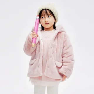 Gap 女幼童裝 熊耳造型連帽外套-淡粉色(837117) 歷史價格詳細信息