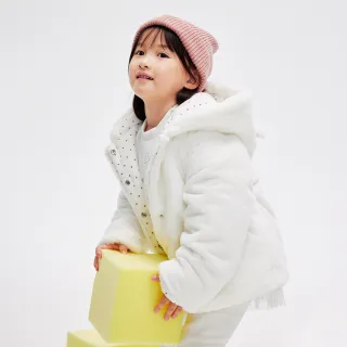 Gap 女幼童裝 熊耳造型連帽外套-淡粉色(837117) 歷史價格詳細信息