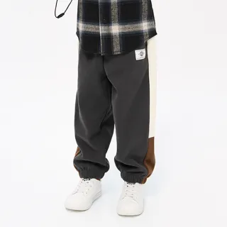 Gap 男幼童裝 Logo刷毛束口鬆緊褲 碳素軟磨系列-棕色(836909) 歷史價格詳細信息