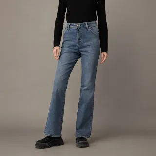 Gap 女裝 高腰喇叭褲 空氣三明治系列-淺棕灰(799996) 歷史價格詳細信息