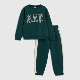 Gap 男幼童裝 Logo小熊印花刷毛長袖長褲家居套裝-海軍藍(841425) 歷史價格詳細信息