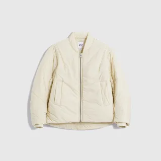 Gap 女裝 Logo立領長袖外套-白色(795237) 歷史價格詳細信息