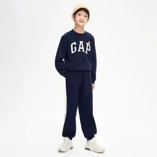 Gap 男幼童裝 Logo小熊印花刷毛長袖長褲家居套裝-海軍藍(841425) 歷史價格詳細信息