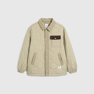 【GAP】男裝 Logo翻領工裝外套-卡其色(769905) 歷史價格詳細信息