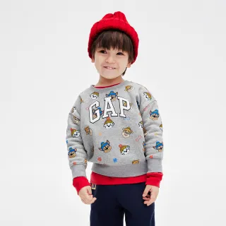 Gap 男幼童裝 Logo印花圓領大學T 碳素軟磨系列-暗紫色(785427) 歷史價格詳細信息