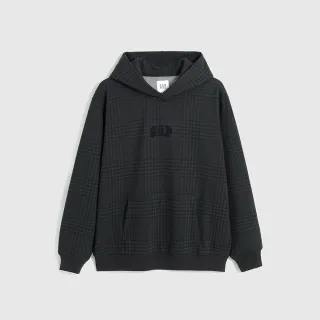 Gap 男女同款 Logo刷毛長袖帽T 碳素軟磨系列-藍色(791339) 歷史價格詳細信息