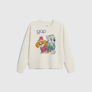 Gap 女幼童裝 Logo圓領大學T 碳素軟磨系列-淺灰色(799245) 歷史價格詳細信息