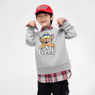 Gap 男幼童裝 Logo印花圓領大學T 碳素軟磨系列-暗紫色(785427) 歷史價格詳細信息