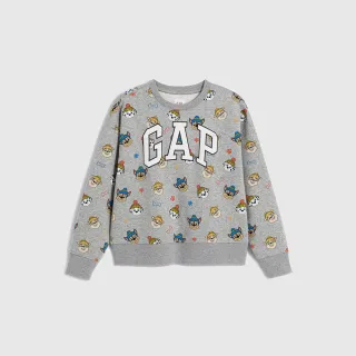 Gap 男幼童裝 Logo印花圓領大學T 碳素軟磨系列-暗紫色(785427) 歷史價格詳細信息