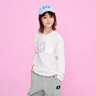 Gap 男童裝 Logo印花立領長袖T恤-藍色(786582) 歷史價格詳細信息