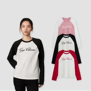 Gap 女裝 Logo純棉圓領短版短袖T恤 厚磅密織親膚系列-灰白色(659468) 歷史價格詳細信息