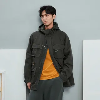 【GAP】男裝 Logo連帽外套 空氣三明治系列-卡其色(760373) 歷史價格詳細信息