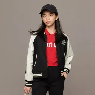 Gap 女童裝 Logo印花圓領棒球外套-粉白拼接(789208) 歷史價格詳細信息