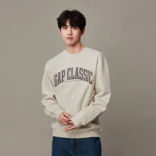 Gap 男裝 Logo印花刷毛束口鬆緊褲 碳素軟磨系列-淺灰色(841187) 歷史價格詳細信息