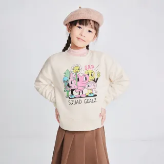 Gap 女幼童裝 Logo圓領大學T 碳素軟磨系列-淺灰色(799245) 歷史價格詳細信息