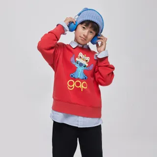 Gap 男幼童裝 Logo印花圓領大學T 碳素軟磨系列-暗紫色(785427) 歷史價格詳細信息