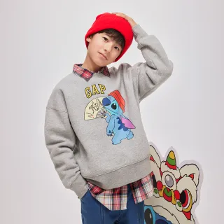 Gap 男幼童裝 Logo印花圓領大學T 碳素軟磨系列-暗紫色(785427) 歷史價格詳細信息