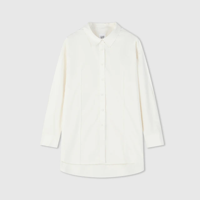 Gap 女裝 純棉翻領長袖洋裝-黑色(734152) 歷史價格詳細信息