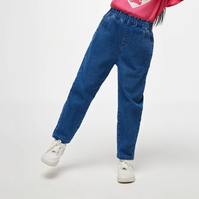 Gap 女童 鬆緊錐形牛仔褲-深藍色(789272) 歷史價格詳細信息