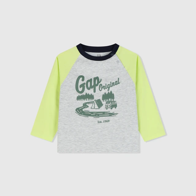 Gap 男童 Logo撞色拼接短袖POLO衫 607217-白色拼接 歷史價格詳細信息