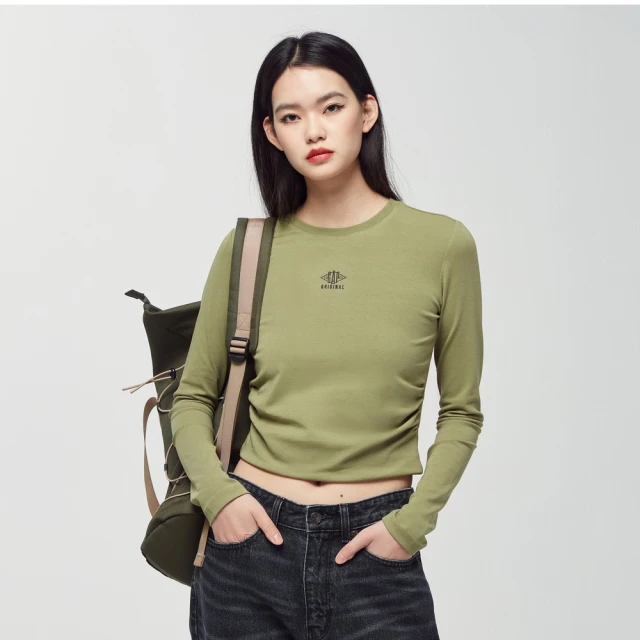 Gap 女裝 Logo圓領長袖外套 碳素軟磨系列-黑色(811481) 歷史價格詳細信息