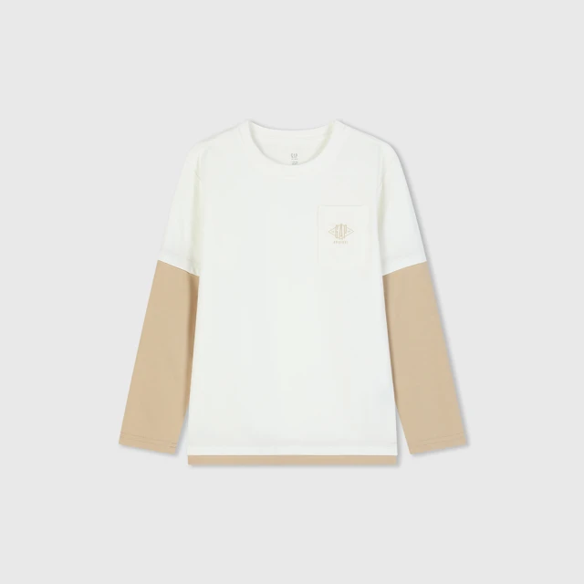Gap 男童裝 Logo印花立領長袖T恤-藍色(786582) 歷史價格詳細信息