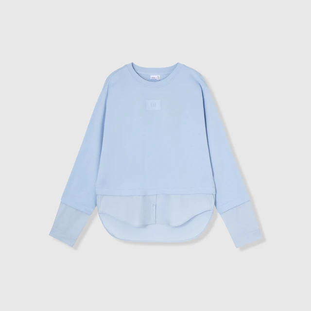 Gap 女裝 Logo圓領長袖T恤 女友T系列-黑色(793895) 歷史價格詳細信息