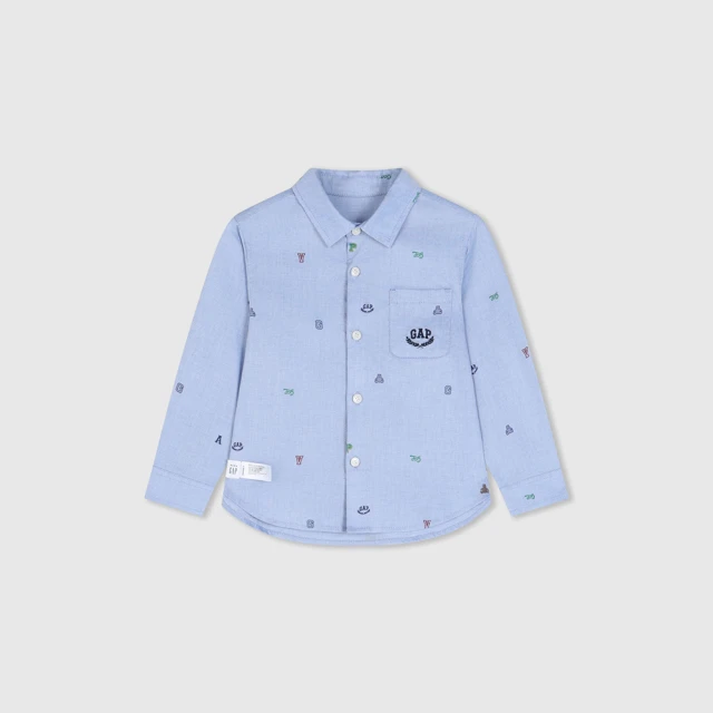 Gap 男幼童 Logo純棉小熊印花休閒短褲 厚磅密織水洗棉系列-藍色(663667) 歷史價格詳細信息