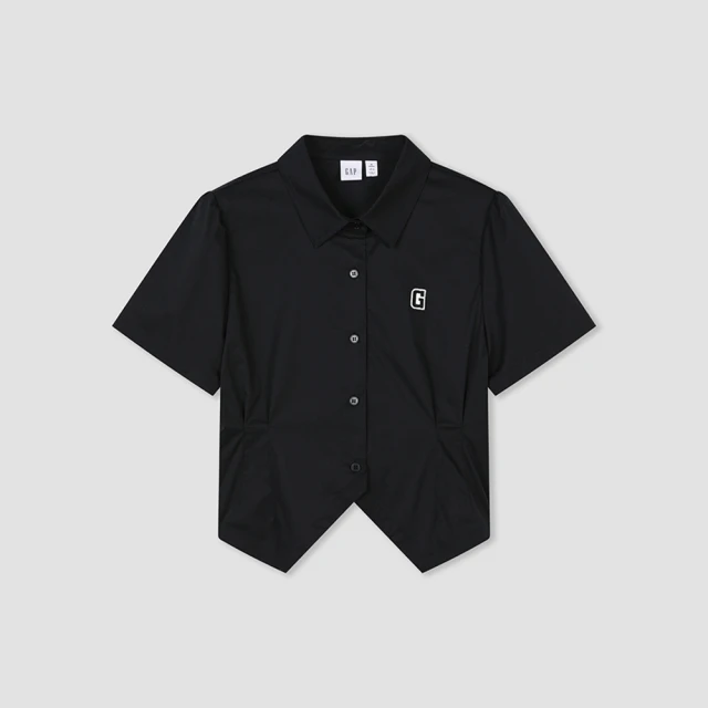 Gap 女裝 Logo短版寬鬆落肩袖休閒上衣 602747-紫藤色 歷史價格詳細信息