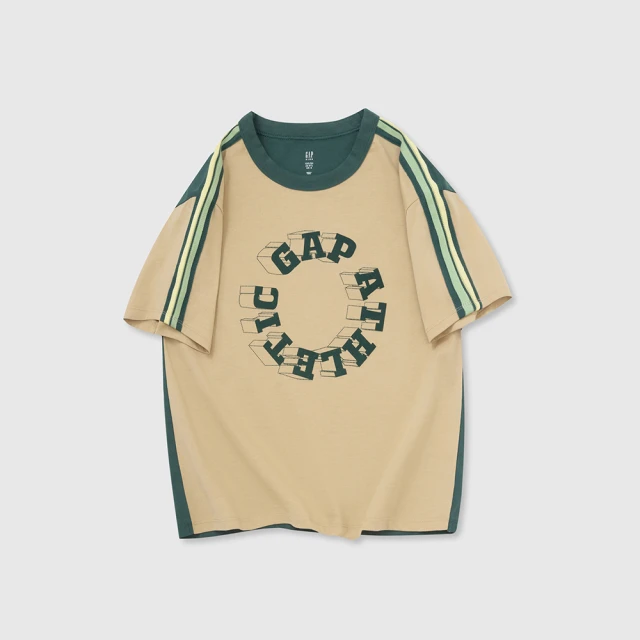 【GAP】男童裝 Logo純棉印花圓領短袖T恤-白色(890535) 歷史價格詳細信息