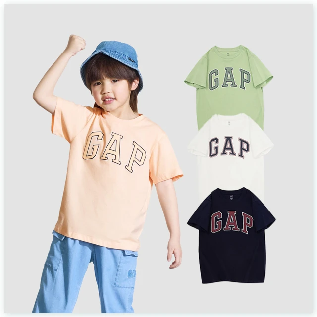 Gap 男童 Logo純棉圓領短袖T恤 979502-黑色 歷史價格詳細信息