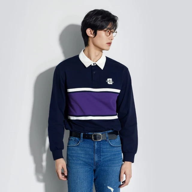【GAP】男裝 純棉長袖POLO衫 厚磅密織水洗棉系列-灰色(598818) 歷史價格詳細信息