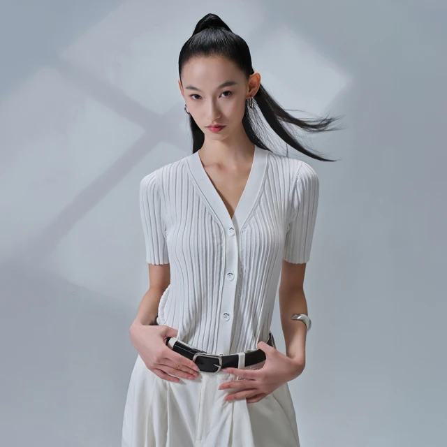 【GAP】女裝 V領長袖針織衫-粉色(537135) 歷史價格詳細信息